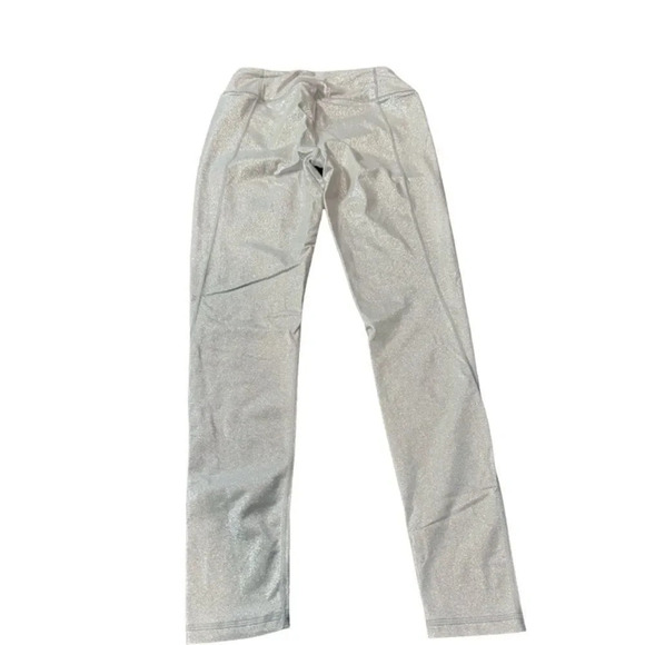 Victoria’s Secret Knockout Tight leggings silver glitter NWOT Size Small - Picture 3 of 9